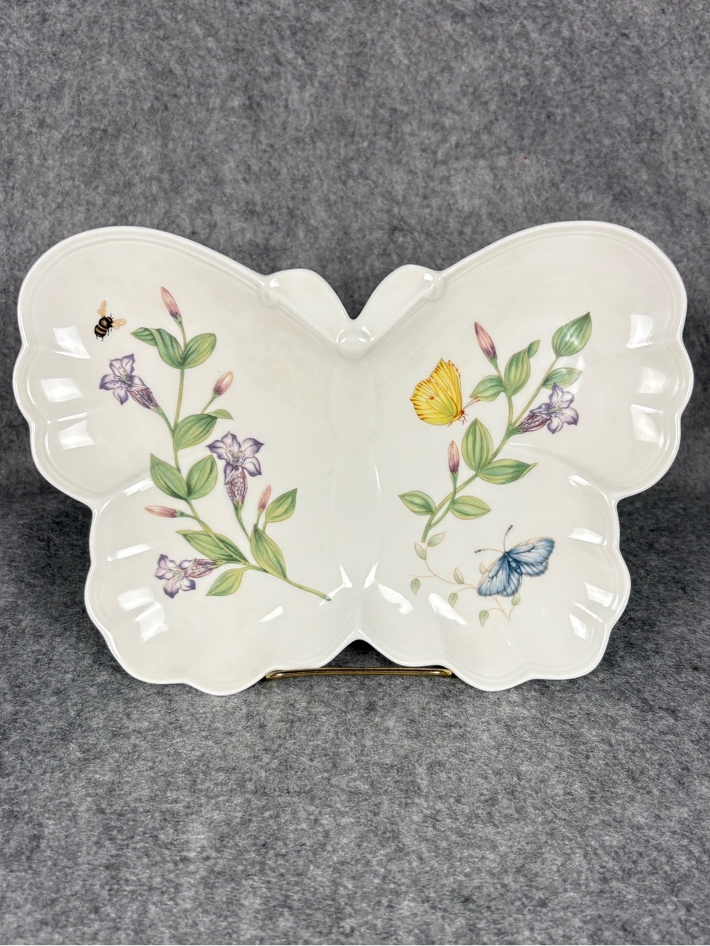 Lenox Butterfly Meadow Porcelain Butterfly Hors d’Oeuvre Plate